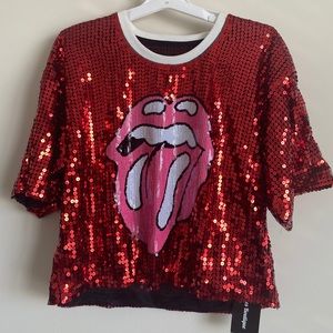 Red Sequin Shirt